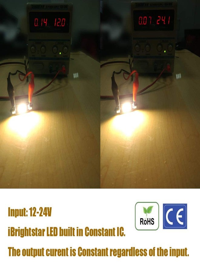 iBrightstar مصابيح iBrightstar LED فائقة السطوع 9-30 فولت DE3175 DE3021 خالية من الأخطاء 1.25 بوصة 31 مم لإضاءة الخرائط الداخلية وإضاءة لوحة الترخيص، أبيض دافئ (4500 كلفن) - Image 3